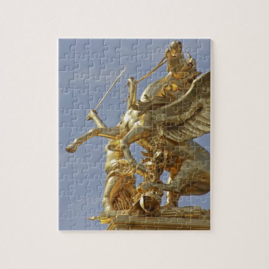 Pegasus-beeld bij de Pont Alexander III-brug Legpuzzel (Verticaal)