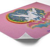 Pegasus bij nacht poster (Hoek)