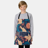 Pegasus Bloemen Kleurrijk Gepersonaliseerd Patroon Schort (Gedragen)