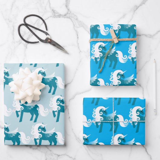 Pegasus Blues Inpakpapier Vellen (Voorkant)