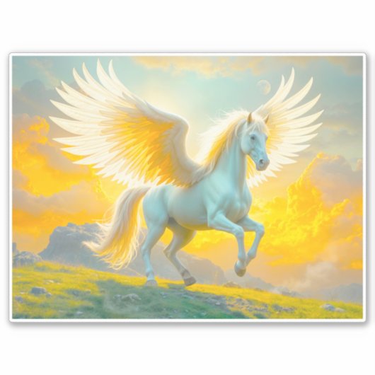 Pegasus Bridging the Earth and Sky Sticker (Voorkant)
