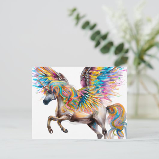 Pegasus Briefkaart (Staand voorkant)