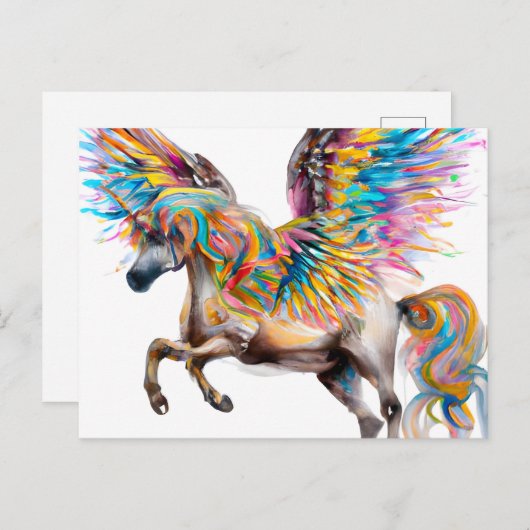 Pegasus Briefkaart (Voorkant / Achterkant)