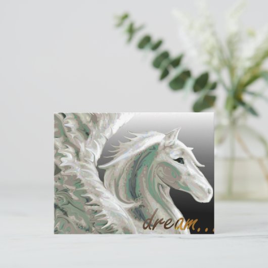 Pegasus Briefkaart (Staand voorkant)