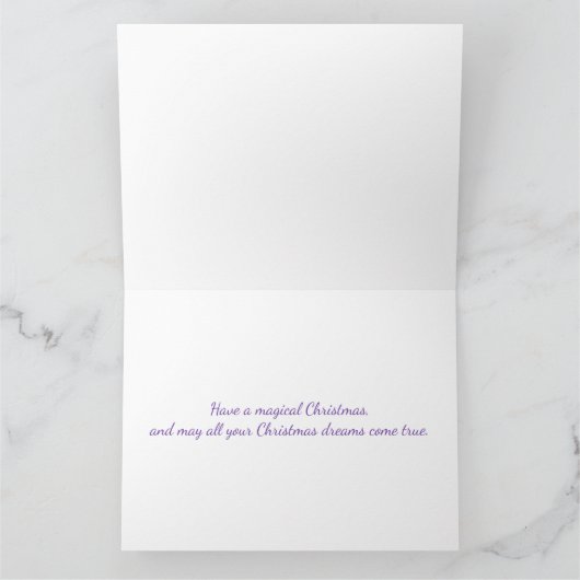 Pegasus Christmas Fantasy Kaart (Binnen)