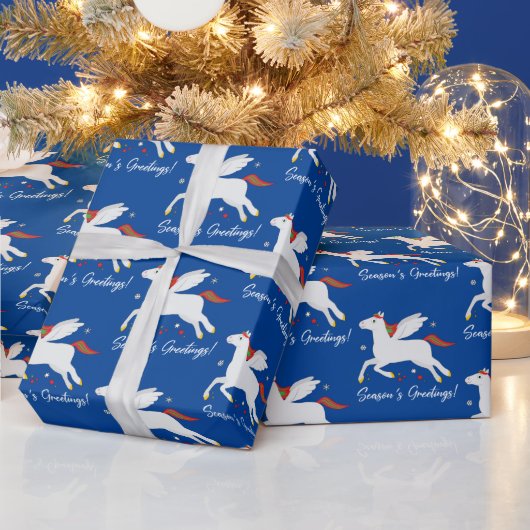 Pegasus Constellation Seasons Greetings Cadeaupapier (Feestdagen)