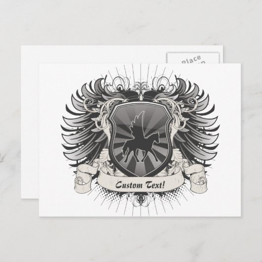 Pegasus Crest Briefkaart (Voorkant / Achterkant)