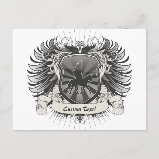 Pegasus Crest Briefkaart (Voorkant)