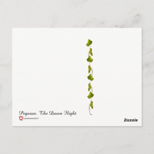 Pegasus. De Dawn vlucht. Briefkaart (Achterkant)