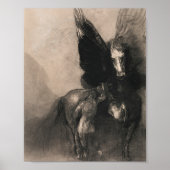 Pegasus en Bellerophon 1888, gemaakt door Odilon R Poster (Voorkant)