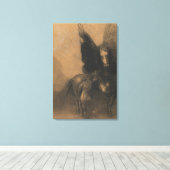 Pegasus en Bellerophon Canvas Afdruk (Insitu (Houten vloer))
