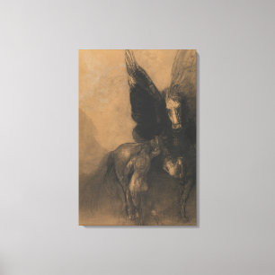Pegasus en Bellerophon Canvas Afdruk
