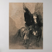 Pegasus en Bellerophon – Mythisch meesterwerk Poster (Voorkant)