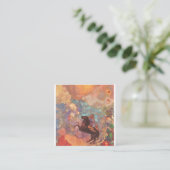 Pegasus en de Muse van Odilon Redon Vierkante Visitekaartje (Staand voorkant)