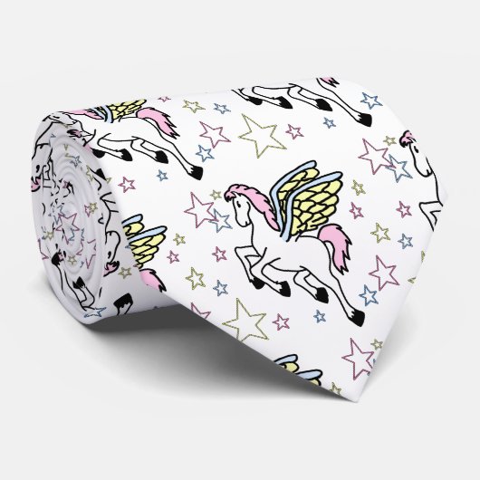 Pegasus en sterren stropdas (Opgerold)