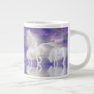 Pegasus en unicorn grote koffiekop