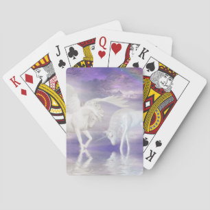Pegasus en unicorn pokerkaarten