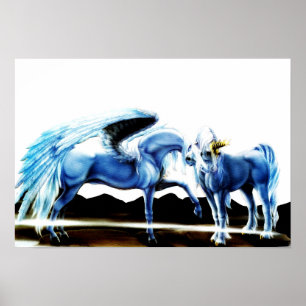 Pegasus en Unicorn Poster