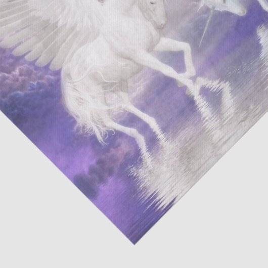 Pegasus en unicorn tissuepapier (Detail)