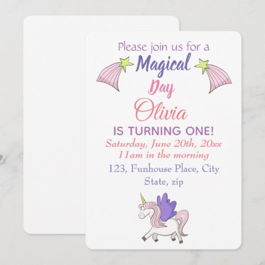 Pegasus en vallende sterren. kaart (Voorkant / Achterkant)