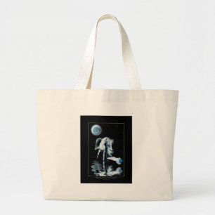PEGASUS- EN WITTE RAVEN Collectie Grote Tote Bag