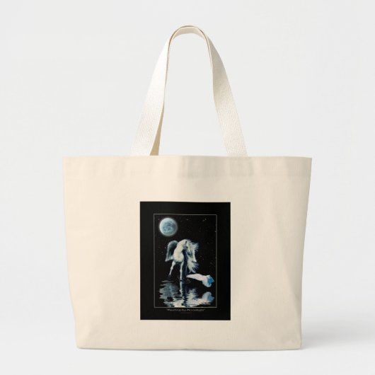 PEGASUS- EN WITTE RAVEN Collectie Grote Tote Bag (Voorkant)