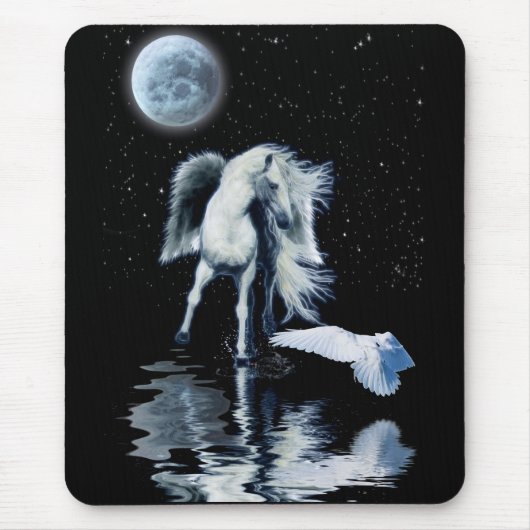 PEGASUS- EN WITTE RAVEN Collectie Muismat (Voorkant)