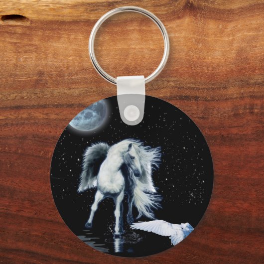 PEGASUS- EN WITTE RAVEN Collectie Sleutelhanger (Voorkant)