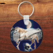 PEGASUS EN ZWARTE RAVEN SLEUTELHANGER (Voorkant)