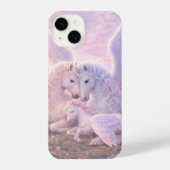 Pegasus Family Dream – Soft Fantasy Art  iPhone Hoesje (Achterkant)