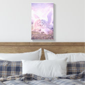 Pegasus Family – Soft Pastel Fantasy Canvas Art Afdruk (Insitu (Slaapkamer))
