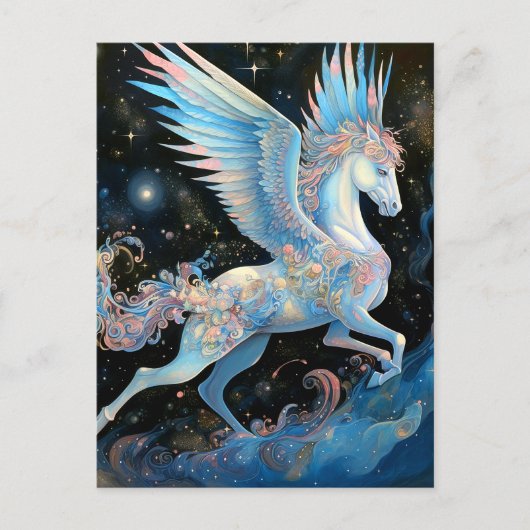 Pegasus Fantasy Art Briefkaart (Voorkant)