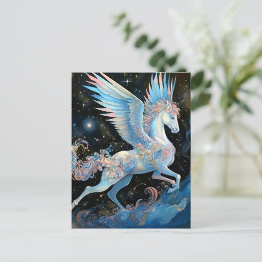 Pegasus Fantasy Art Briefkaart (Staand voorkant)