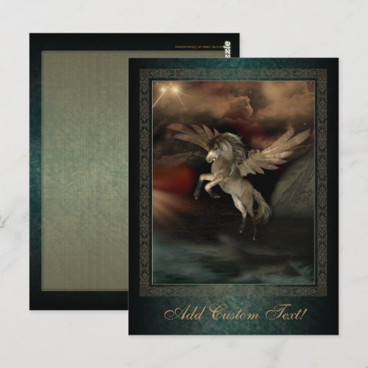 Pegasus Fantasy Art Briefkaart (Voorkant / Achterkant)