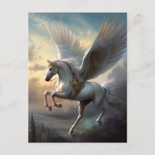 Pegasus Fantasy Art Briefkaart (Voorkant)
