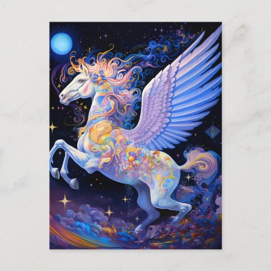 Pegasus Fantasy Art Briefkaart (Voorkant)