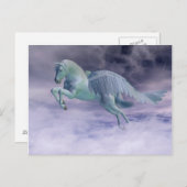 Pegasus Galloping through Storm Clouds Briefkaart (Voorkant / Achterkant)