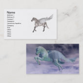 Pegasus Galloping through Storm Clouds Visitekaartje (Voorkant / Achterkant)