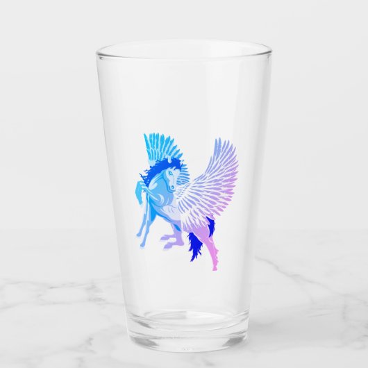 Pegasus Griekse mythologie schinged paard Glas (Voorkant)