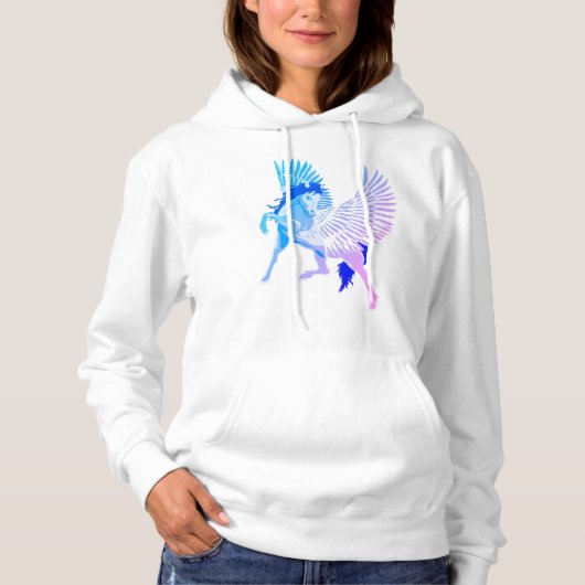 Pegasus Griekse mythologie schinged paard Hoodie (Voorkant)