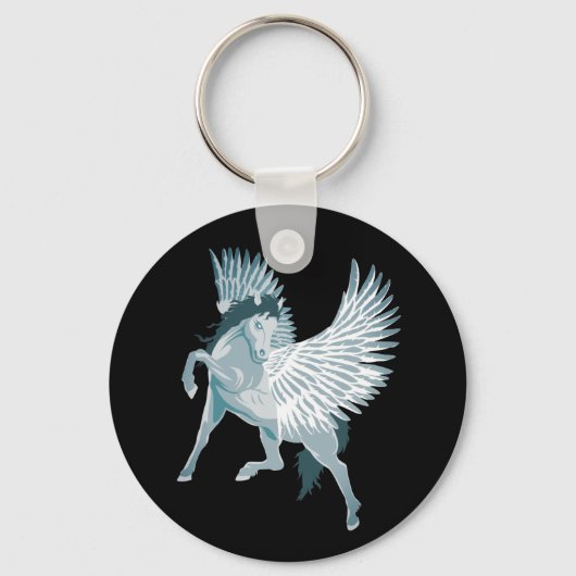 Pegasus Griekse mythologie schinged paard Sleutelhanger (Voorkant)