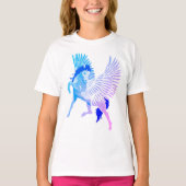 Pegasus Griekse mythologie schinged paard T-shirt (Voorkant)