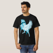 Pegasus Griekse mythologie schinged paard T-shirt (Voorkant volledig)