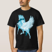 Pegasus Griekse mythologie schinged paard T-shirt (Voorkant)