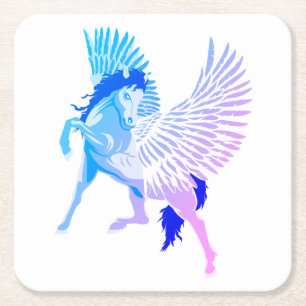 Pegasus Griekse Mythologie Vleugelpard Kartonnen Onderzetters