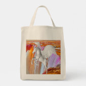 Pegasus Grote Canvas tas (Achterkant)