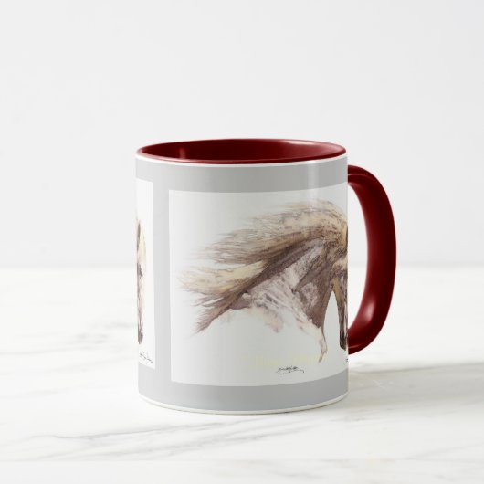 PEGASUS HENGST HORSE Fantasy Art Mok (Voorkant rechts)