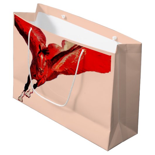 Pegasus het vliegende paard groot cadeauzakje (Voorkant Gekanteld)