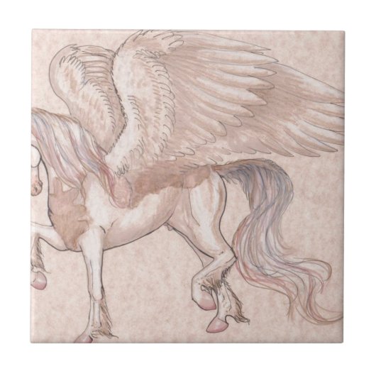 Pegasus Horse, pony, pegasus, eenhoorn, magisch Tegeltje (Voorkant)