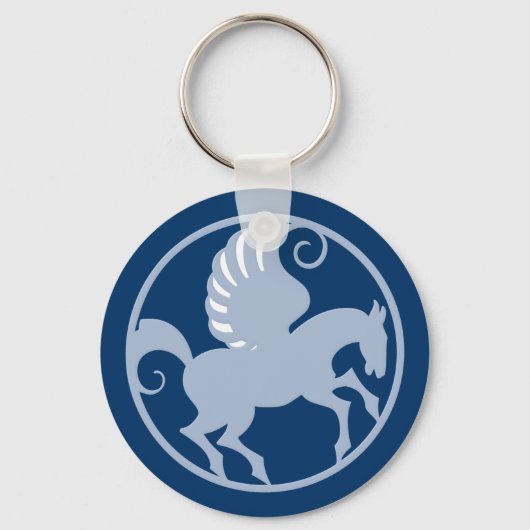 Pegasus im Kreis in circle Sleutelhanger (Voorkant)